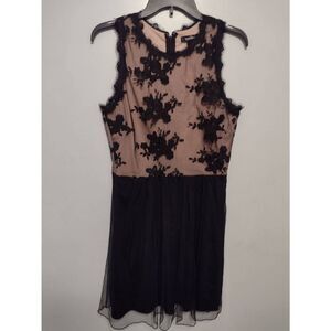 NWT Speechless Size 11Juniors Black Tan Floral Semi Formal Dress